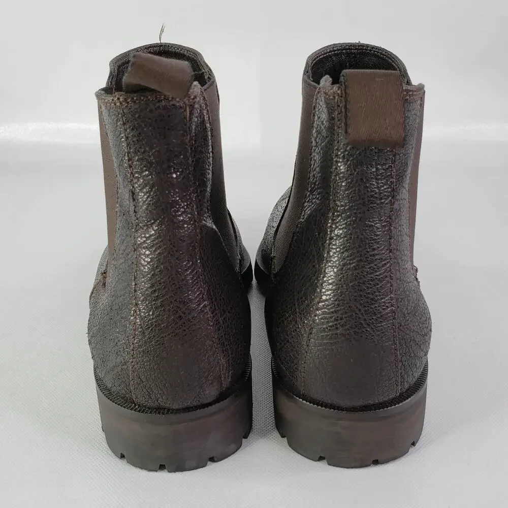 Donald Pliner Men’s Dress Boots Size 11 M Brown Leather Going Out Business Party